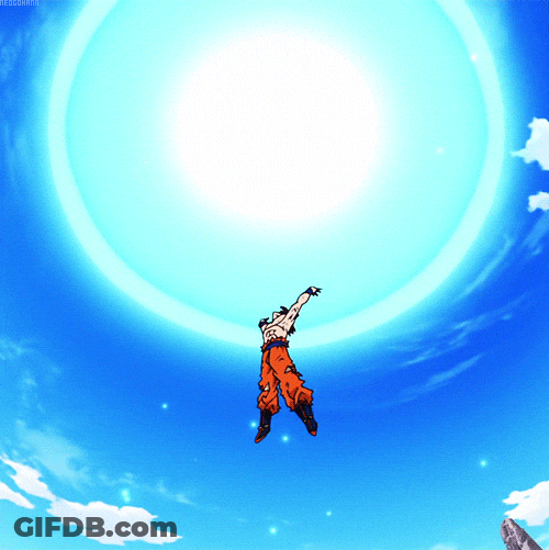 Goku Drip Energy Ball GIF