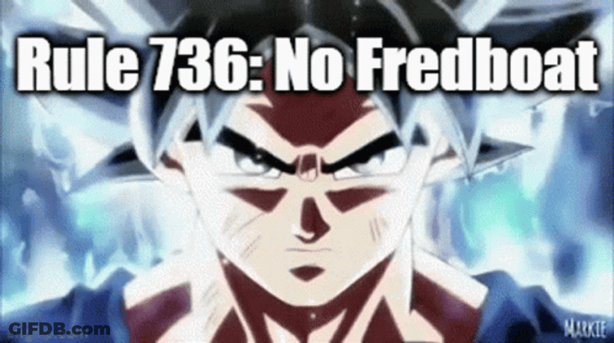 Goku Drip Rule 736 No FredBoat GIF