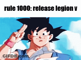 Goku Giving Peace Sign Rule 1000 Release Legion V GIF
