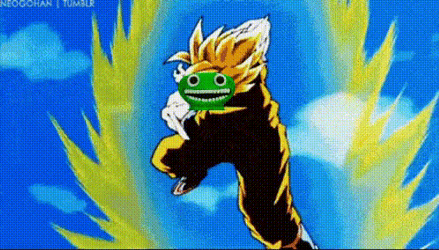 Goku Jumbo Josh Face Mask GIF