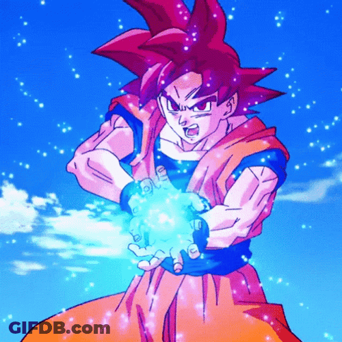 Goku Kamehameha Devastating Attack GIF