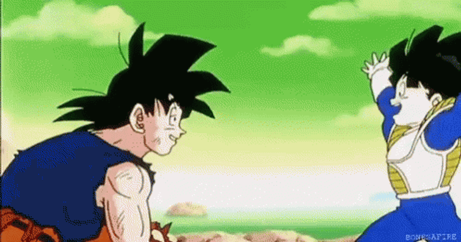 Goku Little Gohan Hug GIF