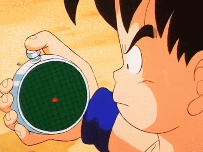 Goku Looking At Radar GIF