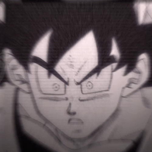 Goku Manga Face Off GIF
