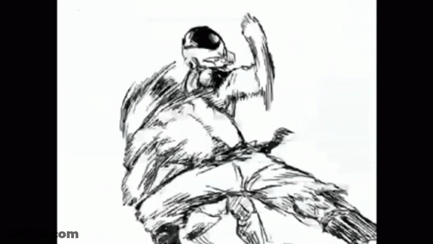 Goku Manga Punch GIF