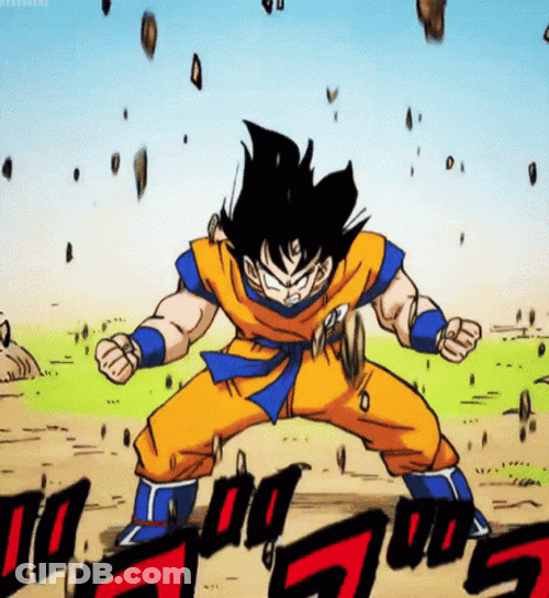 Goku Manga True Power Level GIF