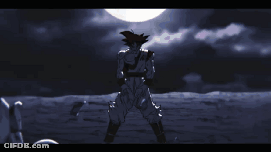 Goku Manga Vs Vegeta After Dark GIF