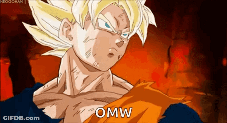 Goku Meme On My Way GIF