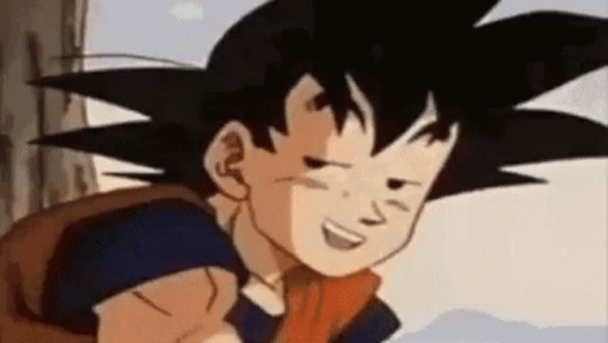 Goku Meme Staring Then Rick-Rolled GIF