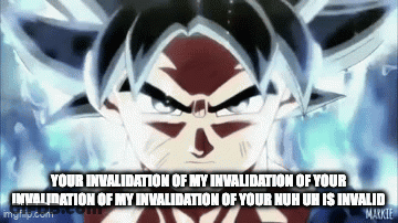 Goku Nuh Uh GIF