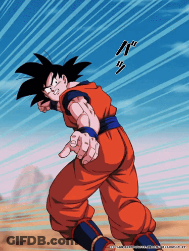 Goku Pointing At Camera GIF