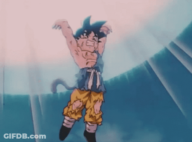 Goku Spirit Bomb Blast GIF