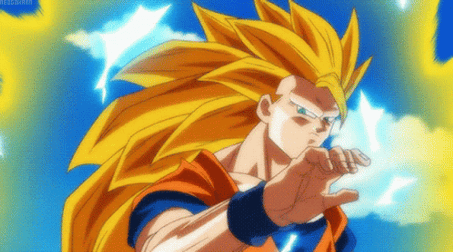 Goku Ssj3 Fights Majimbu Cell Freeza GIF