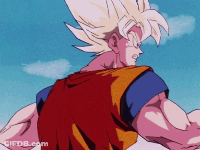 Goku Ssj3 Figthing Cell GIF