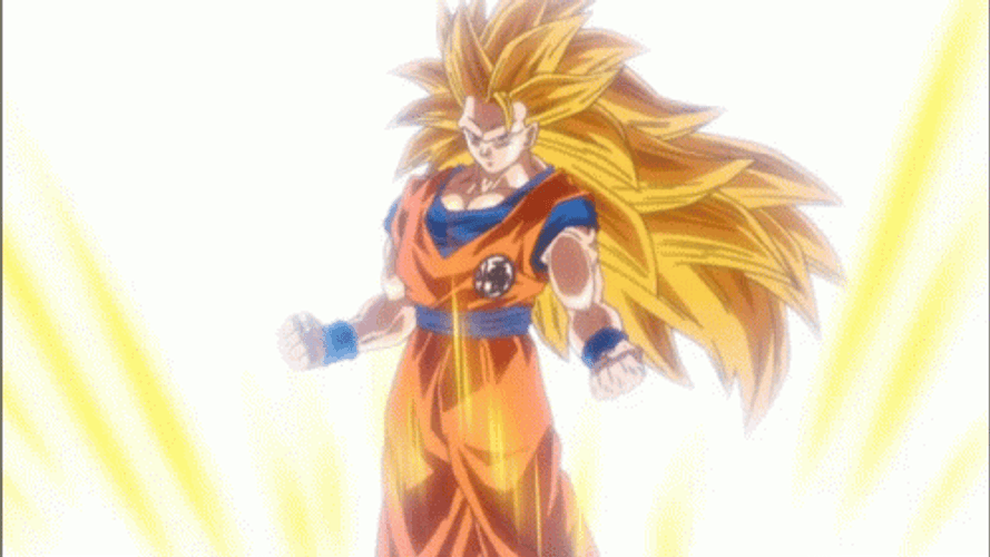 Goku Ssj3 Transform On Land GIF