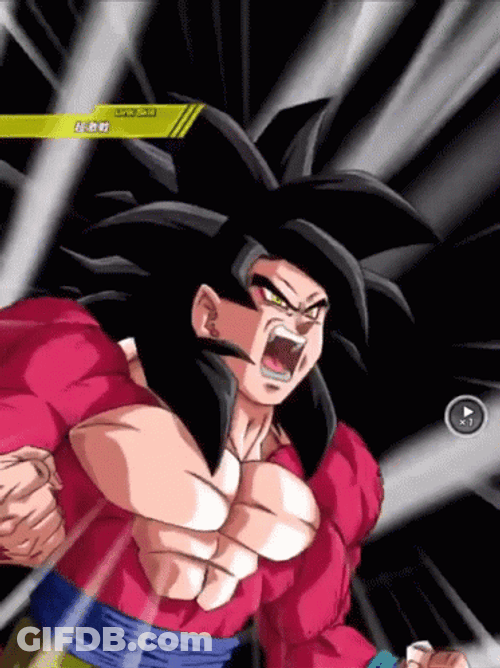 Goku Ssj4 Super Fast Speed GIF