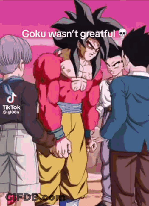 Goku Ssj4 Wasn't Grateful GIF