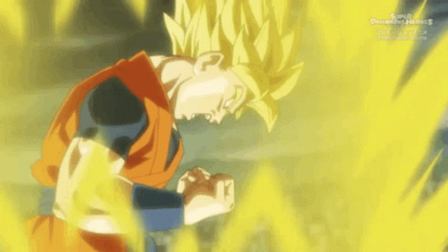 Goku Super Saiyan Blue Explosion GIF