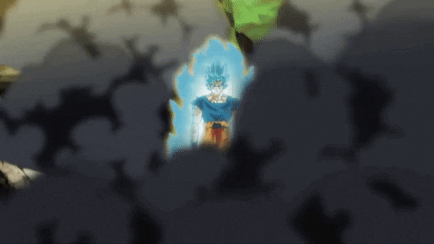 Goku Super Saiyan Blue Smoke GIF