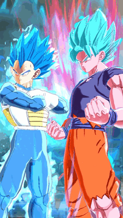 Goku Super Saiyan Blue Vegeta GIF