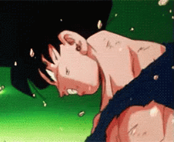 Goku Super Saiyan Exhausted Angry GIF