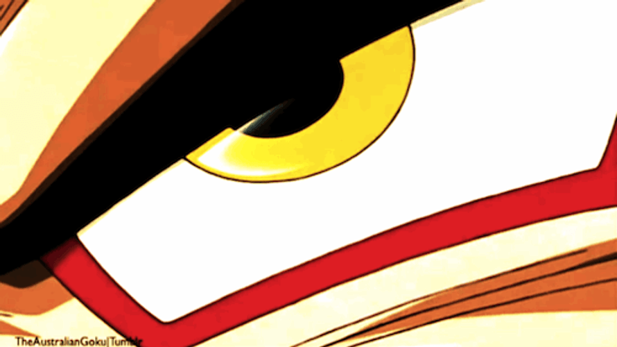 Goku Super Saiyan Eyes Blink GIF