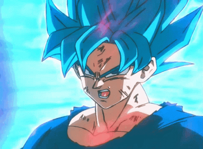 Goku Super Saiyan Out Blue GIF