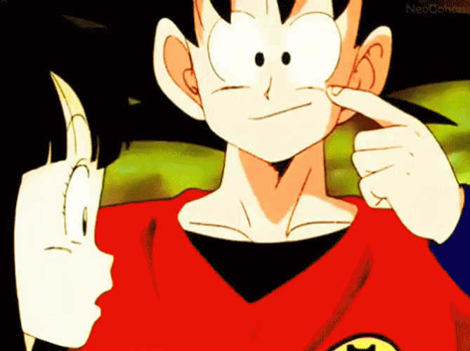 Goku Teasing Chi-Chi GIF