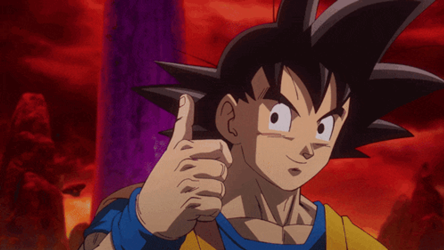 Goku Thumbs Up GIF
