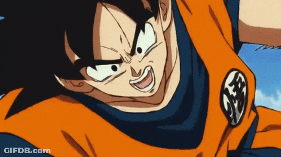 Goku Transformation Flying GIF