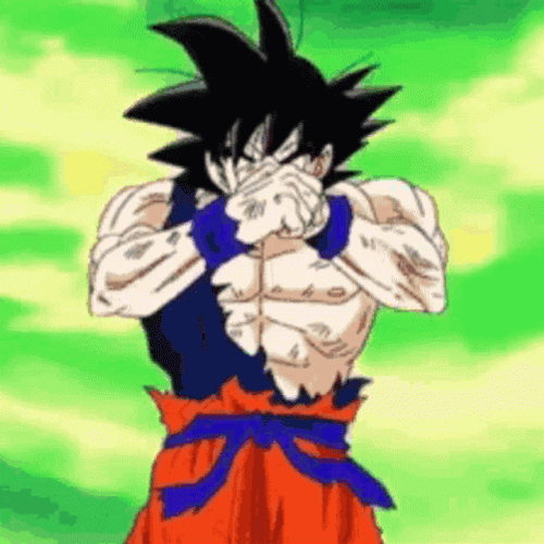 Goku Transformation Power Up GIF