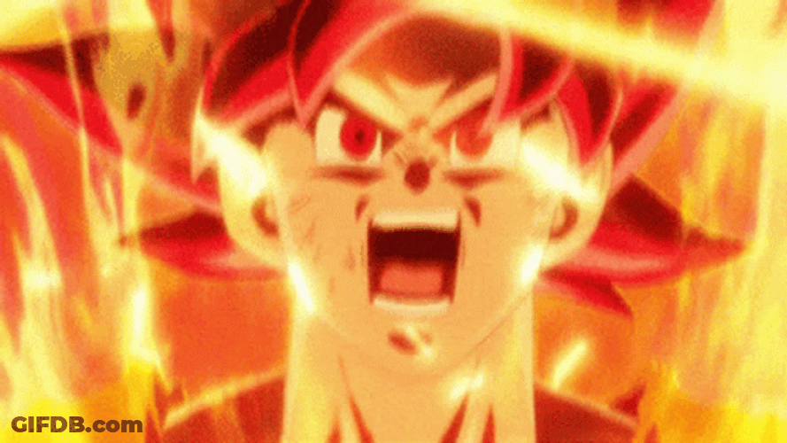 Goku Transformation Powerful GIF
