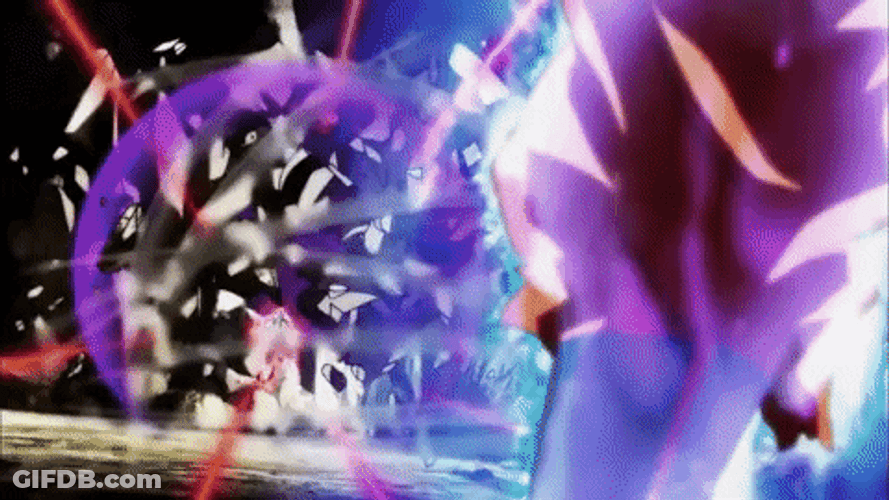 Goku Ultra Instinct  Versus Jiren Super Full Power GIF