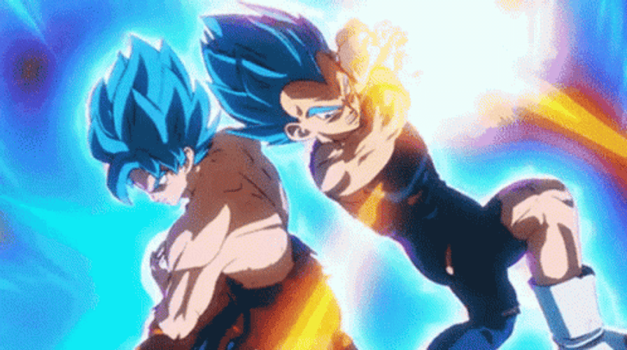 Goku Vegeta Kamehameha Wave GIF