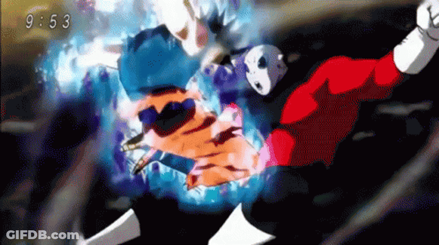 Goku Vs Jiren Goku Knee Attack GIF