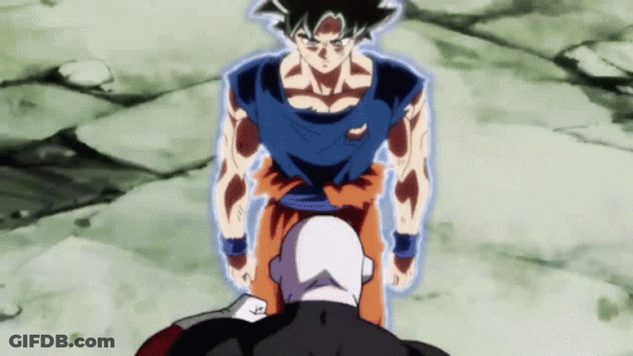 Goku Vs Jiren Goku Powerful Punch GIF
