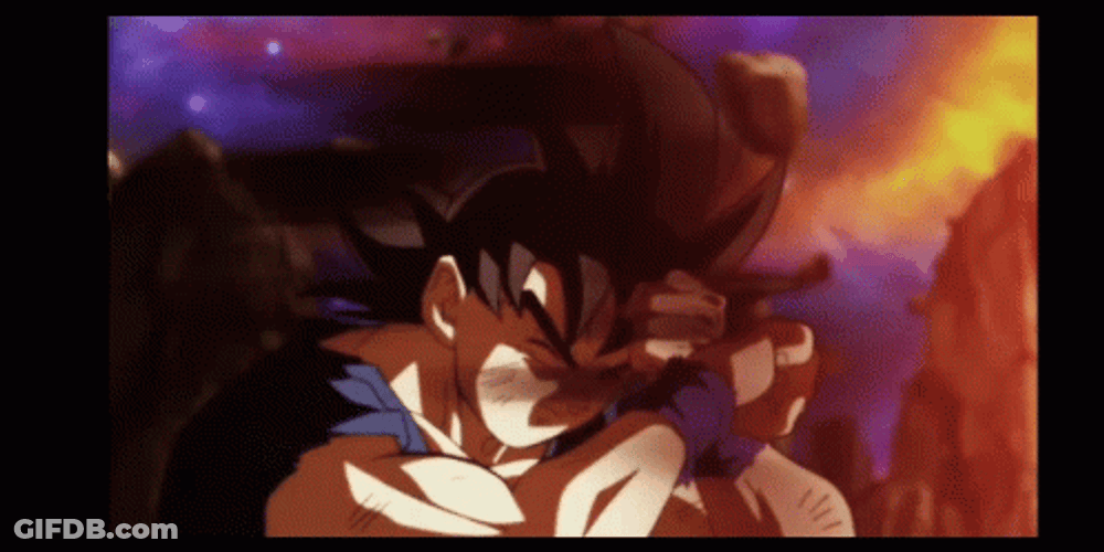 Goku Vs Jiren Having Red Energy GIF