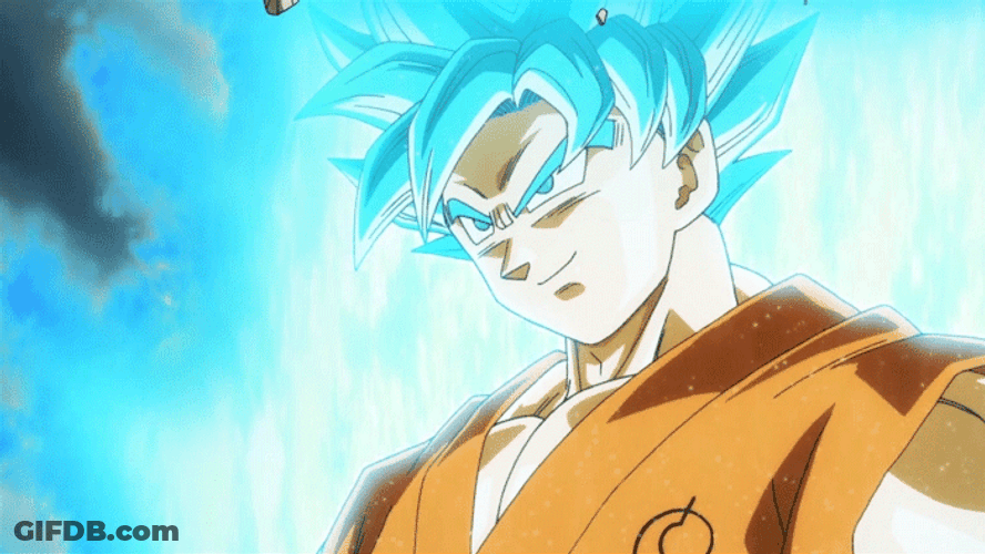 Goku With Blue Hair GIF