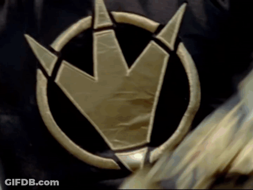 Gold And Black Emblem Close Up GIF
