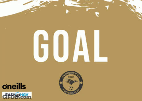 Gold Background With Goal In White GIF