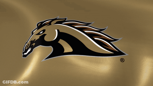 Gold Background With Horse Head And R GIF