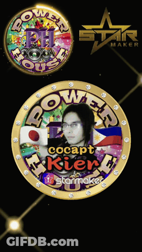 Gold Coin With Man And Words Cocapt Kien GIF