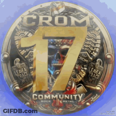 Gold Coin With Skull And Number 17 GIF