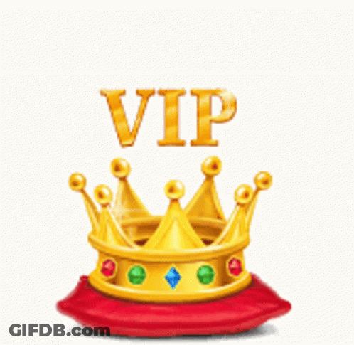 Gold Crown With VIP GIF