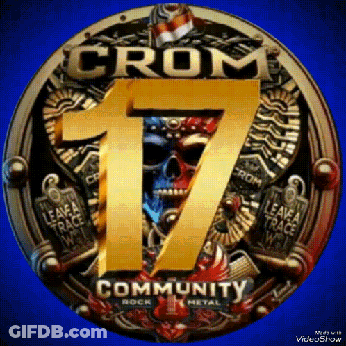 Gold Emblem With Number 17 GIF