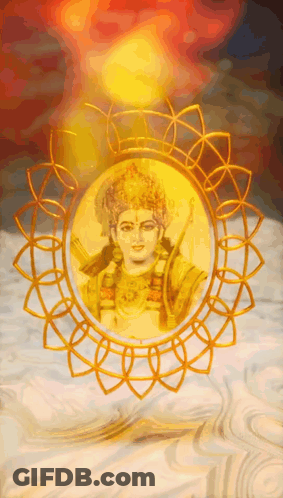 Gold Frame With Man Picture GIF