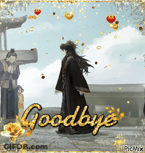Gold Goodbye GIF