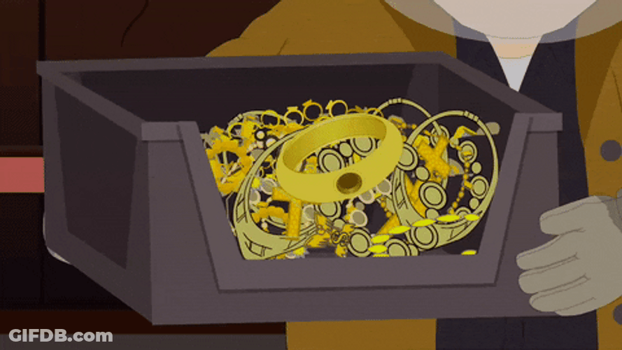 Gold Jewelry Treasure GIF