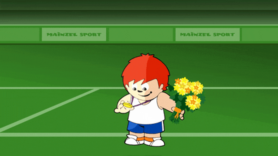 Gold Medal And Yellow Flowers GIF