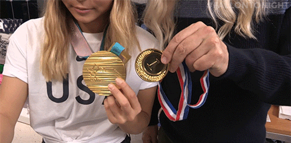 Gold Medal Chloe Kim GIF